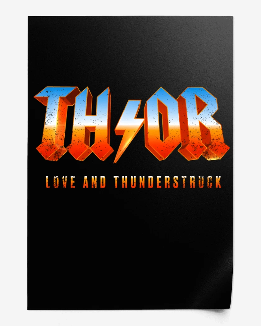 Print Love and Thunderstruck