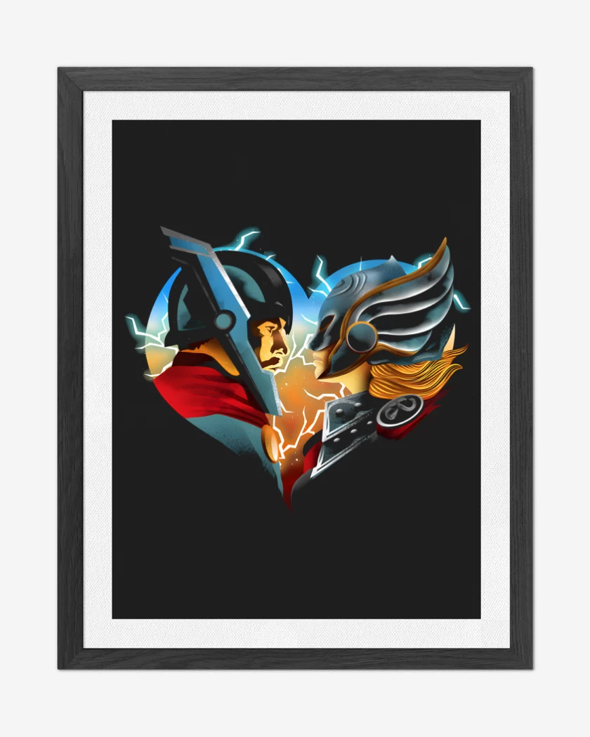 Cuadro decorativo Negro de Love and Thunder
