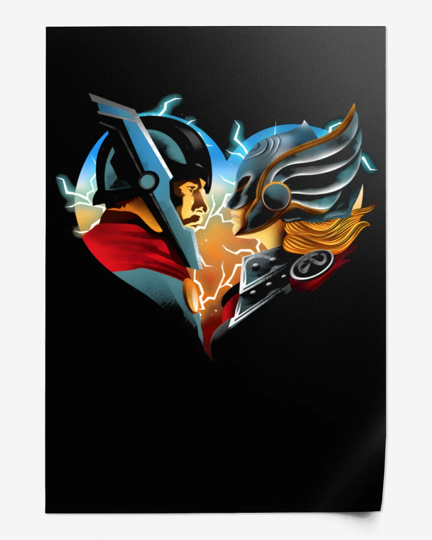 Print Love and Thunder