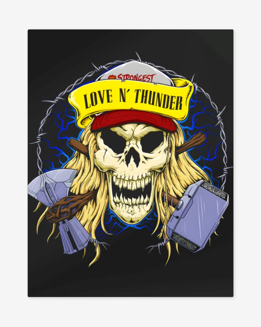 Print metalico Love n Thunder