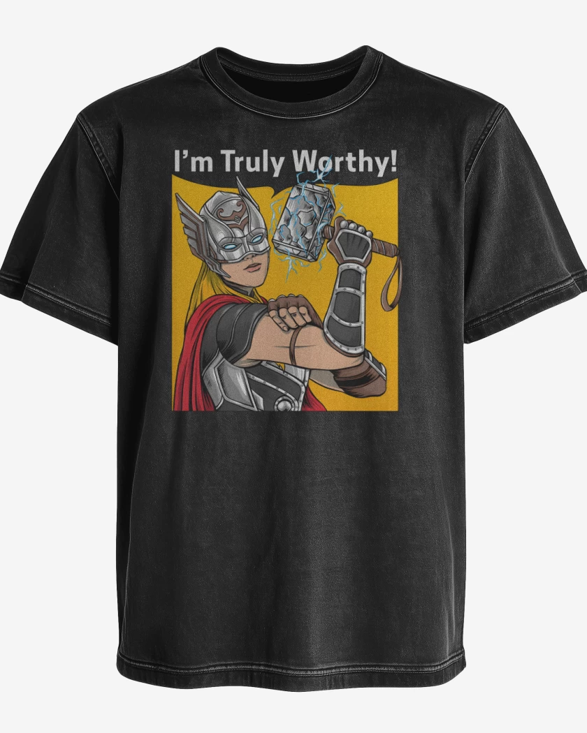 Polera desgastada Digna del Trueno