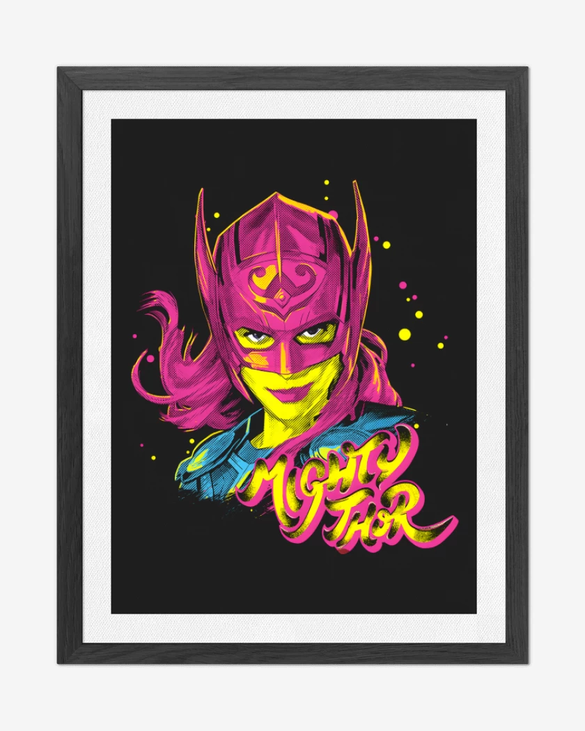 Cuadro decorativo Negro de Mighty Thor