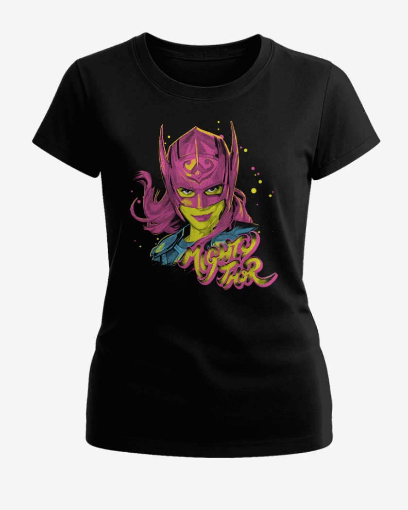 Polera de Mujer Negro de Mighty Thor