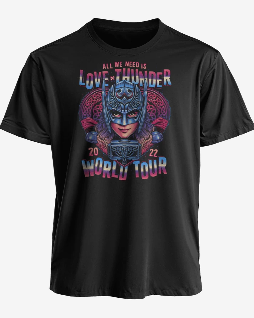 Polera premium Negro de Emblema del Amor