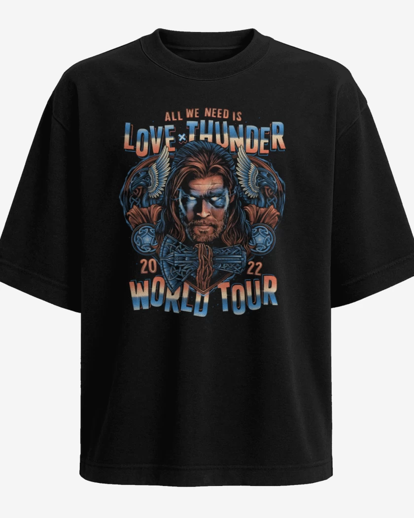 Polera Oversize Emblema del Trueno