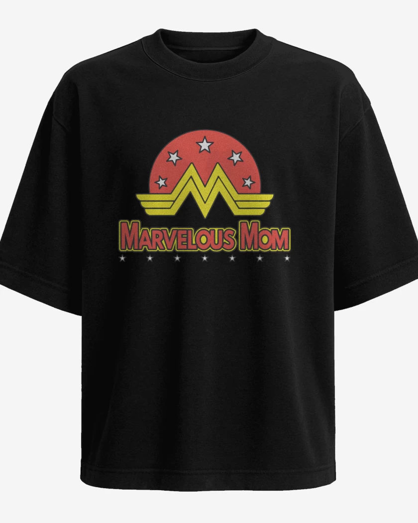 Polera Oversize Negro de Mamá Maravilla