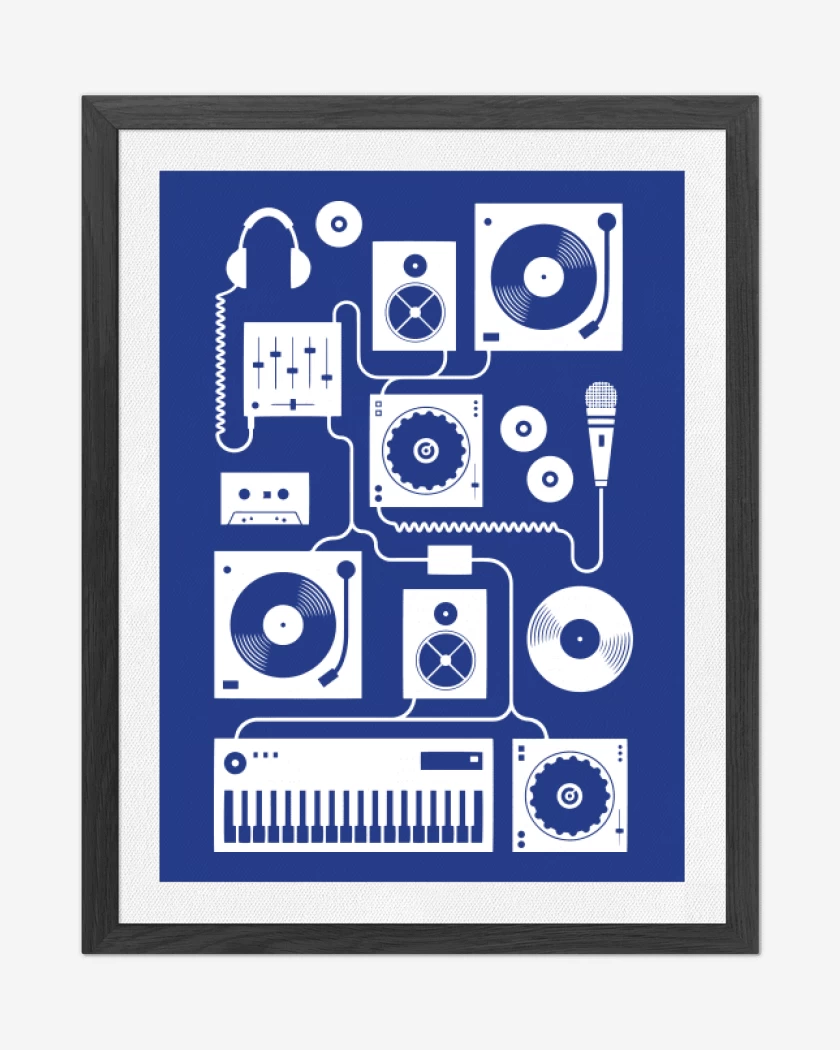 Cuadro decorativo Azul Rey de Dj