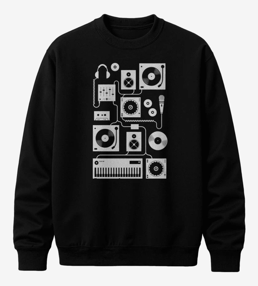 Poleron polo Negro de Dj