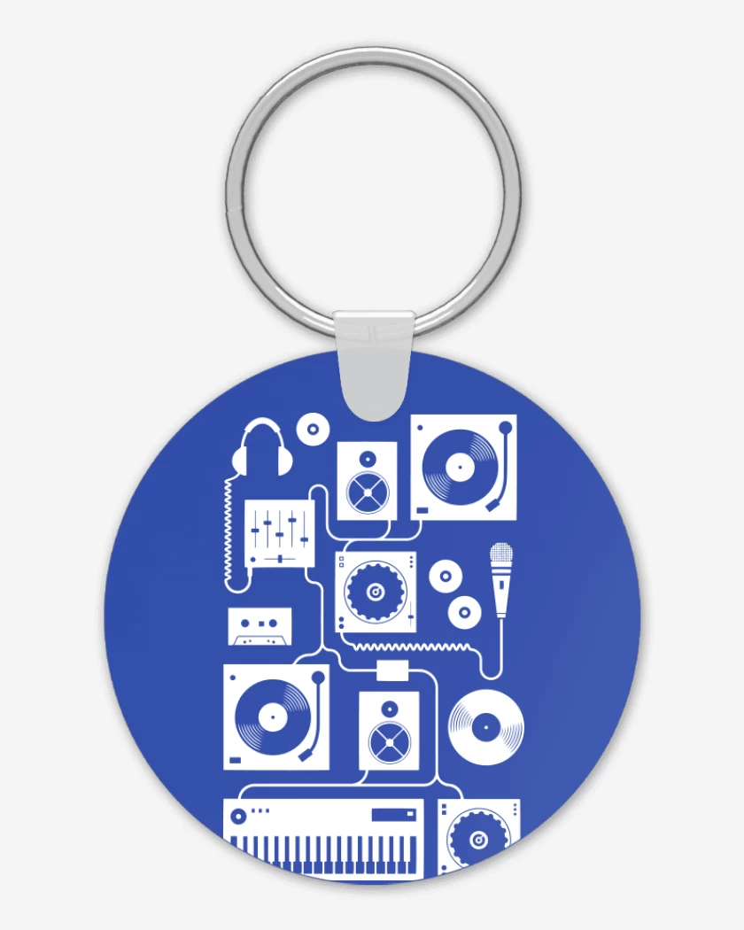 Llavero Azul Rey de Dj