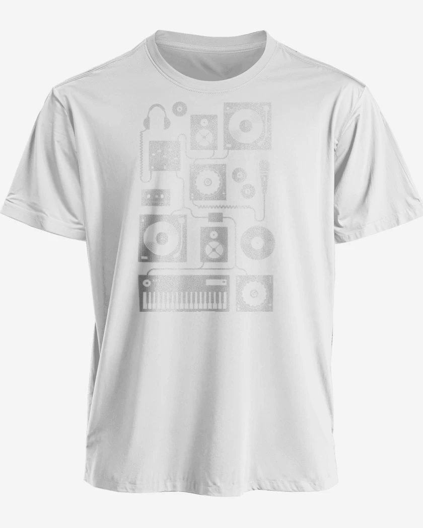 Polera premium Blanco de Dj