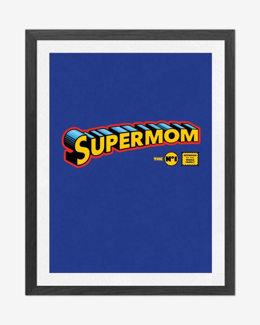 Cuadro decorativo Super Mamá