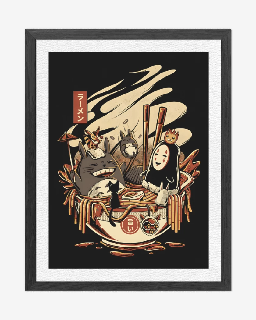 Cuadro decorativo Ghibli Ramen