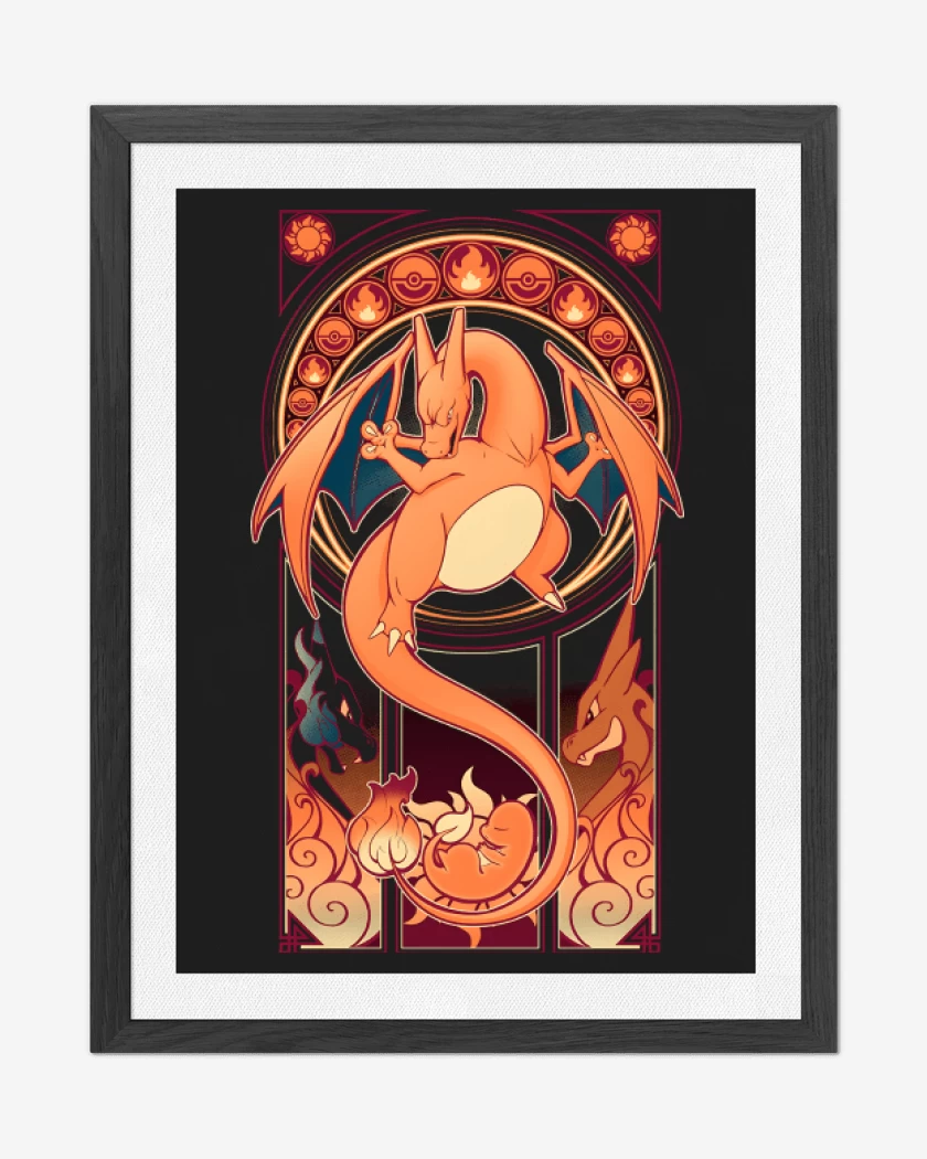 Cuadro decorativo Dios Charizard
