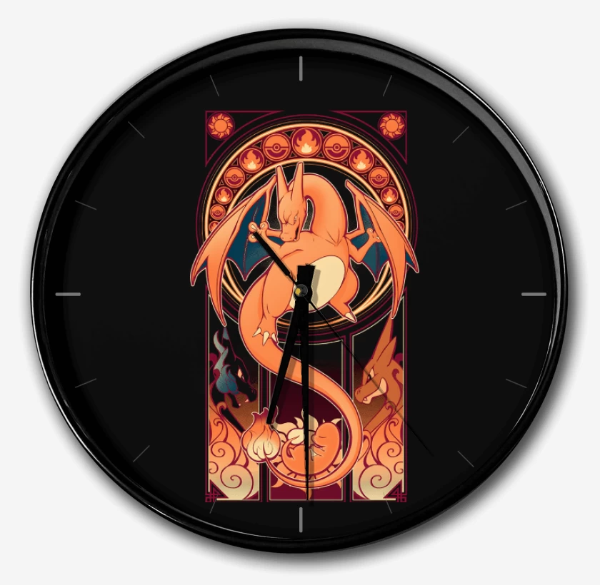 Reloj Negro de Dios Charizard