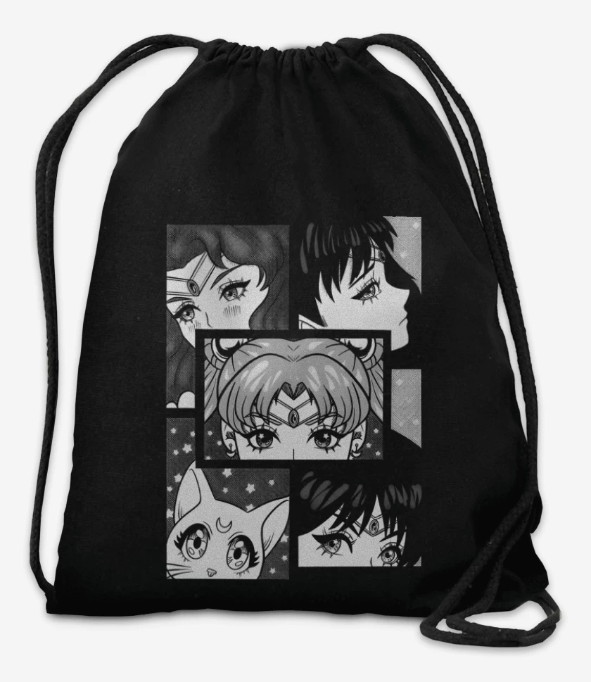 Mochila Negro de Signo Lunar