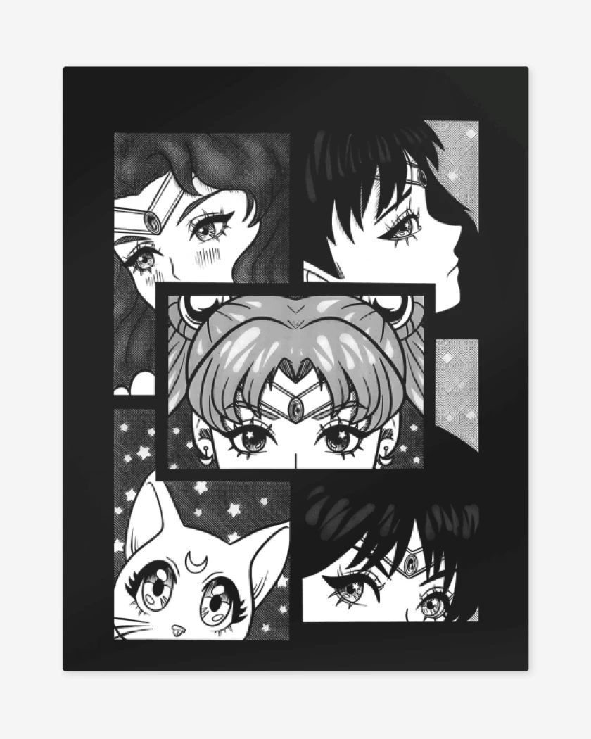Print metalico Negro de Signo Lunar