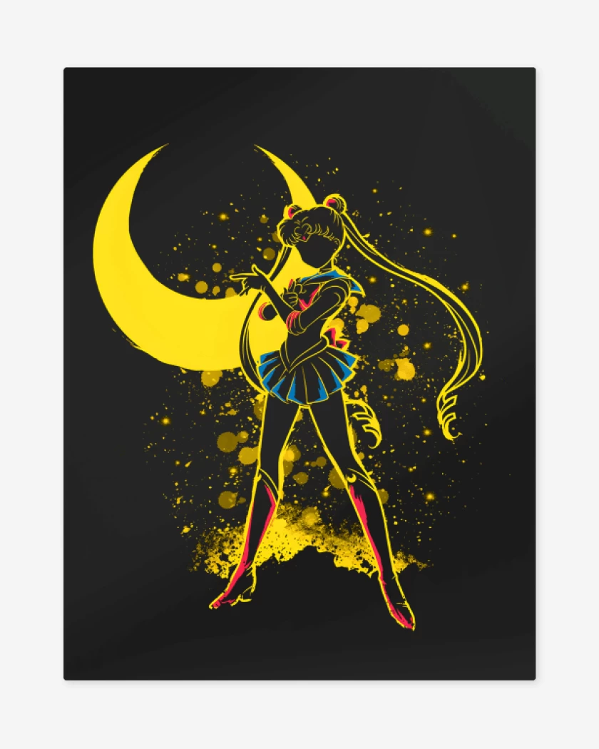 Print metalico Negro de Guardiana Lunar