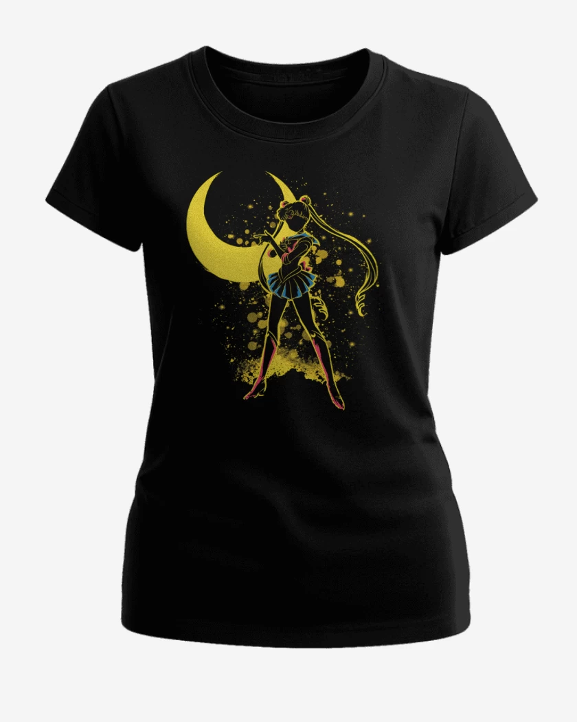 Polera de Mujer Negro de Guardiana Lunar