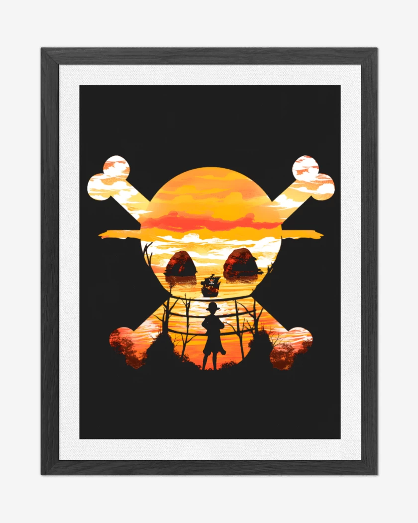 Cuadro decorativo Atardecer Pirata
