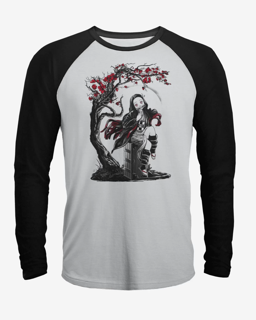 Polera Raglan Nezuko Kawai