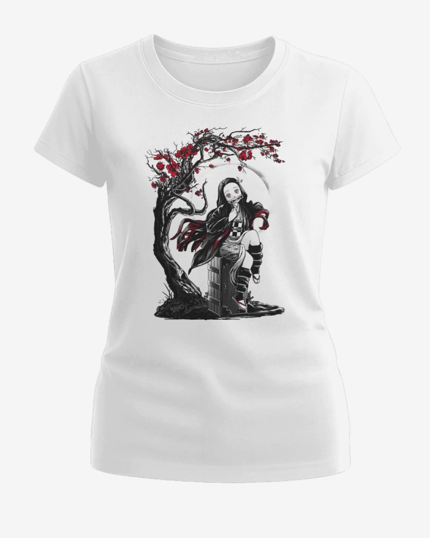 Polera de Mujer Nezuko Kawai