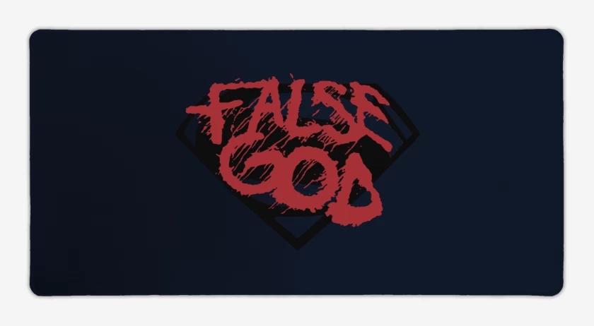 Mouse pad Gamer Azul Marino de False God