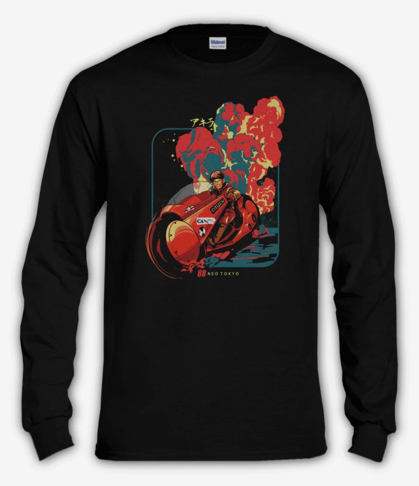 Polera manga larga Negro de Neo Akira