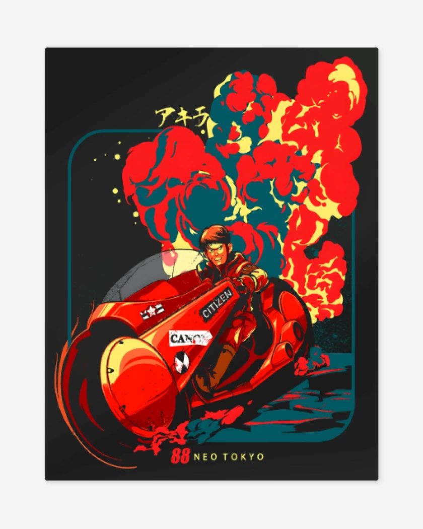 Print metalico Negro de Neo Akira