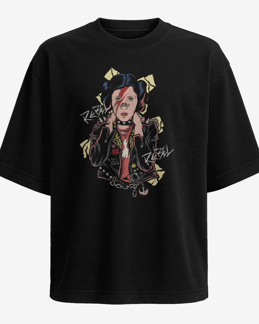 Polera Oversize Negro de Rebel Rebel
