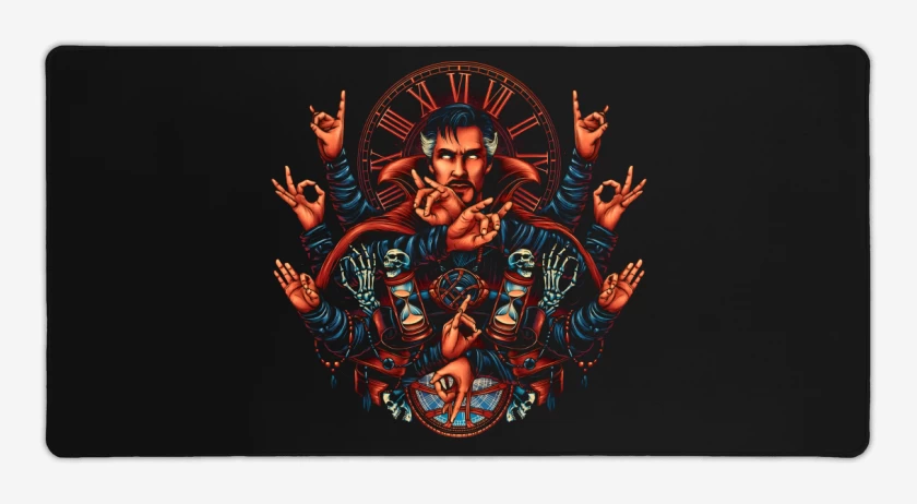 Mouse pad Gamer Negro de Magic Strange
