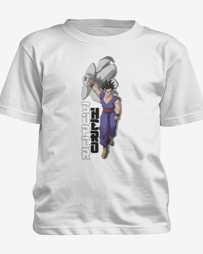 Polera de niño Blanco de Gohan Super Hero