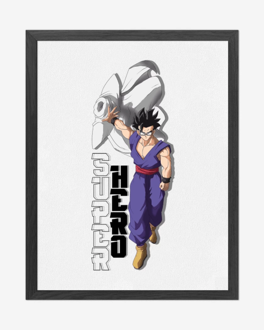 Cuadro decorativo Blanco de Gohan Super Hero