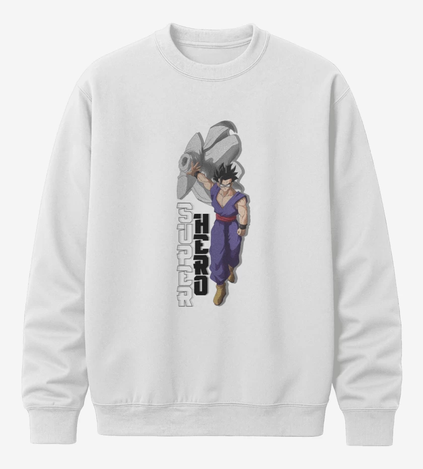 Poleron polo Blanco de Gohan Super Hero