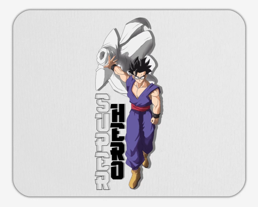 Mousepad Blanco de Gohan Super Hero
