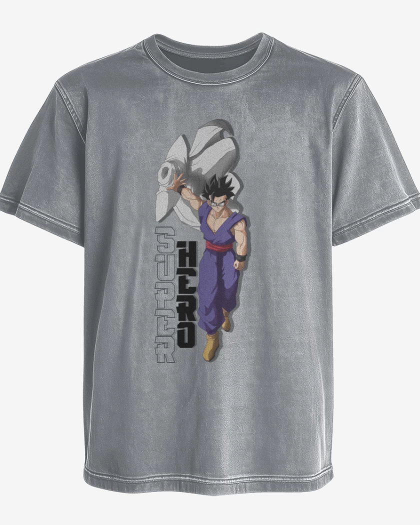 Polera desgastada Gohan Super Hero
