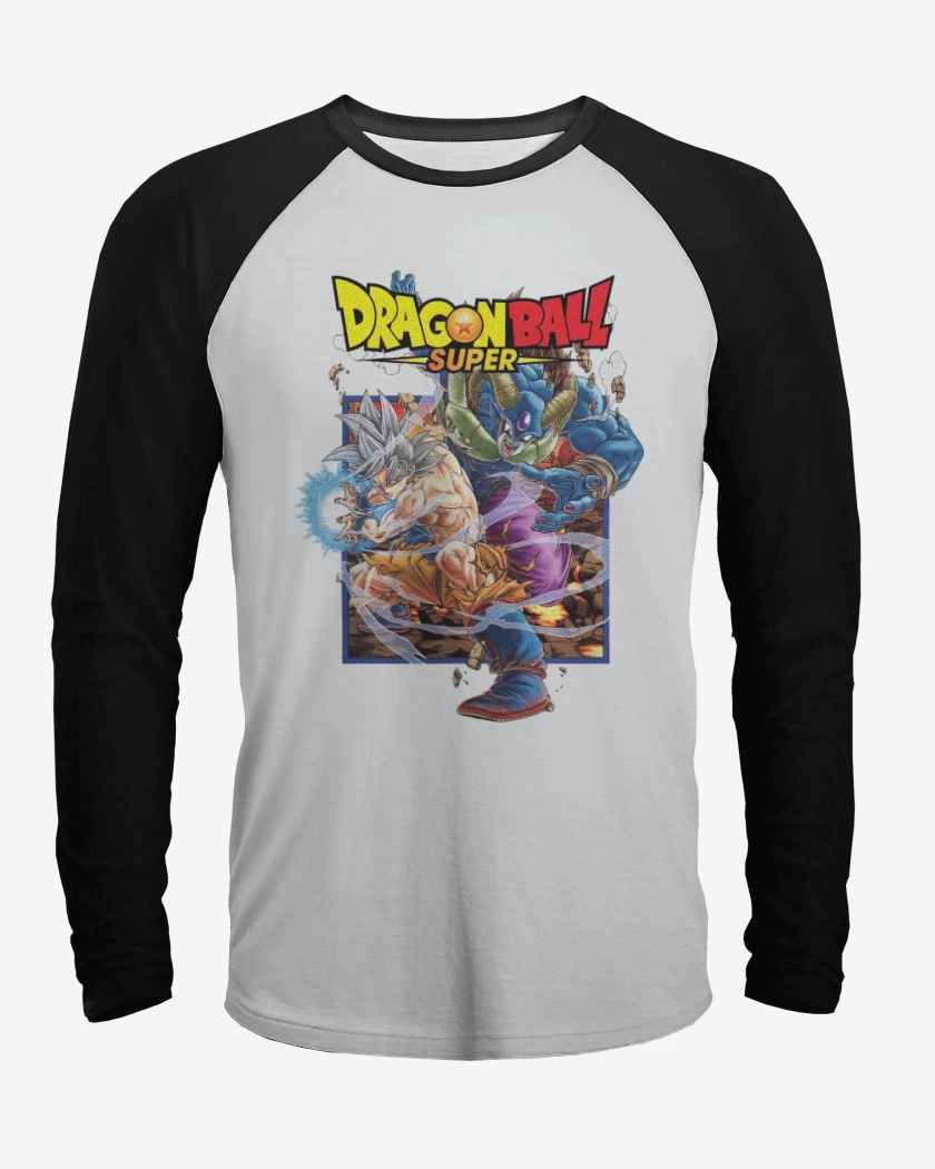 Polera Raglan Goku vs Moro