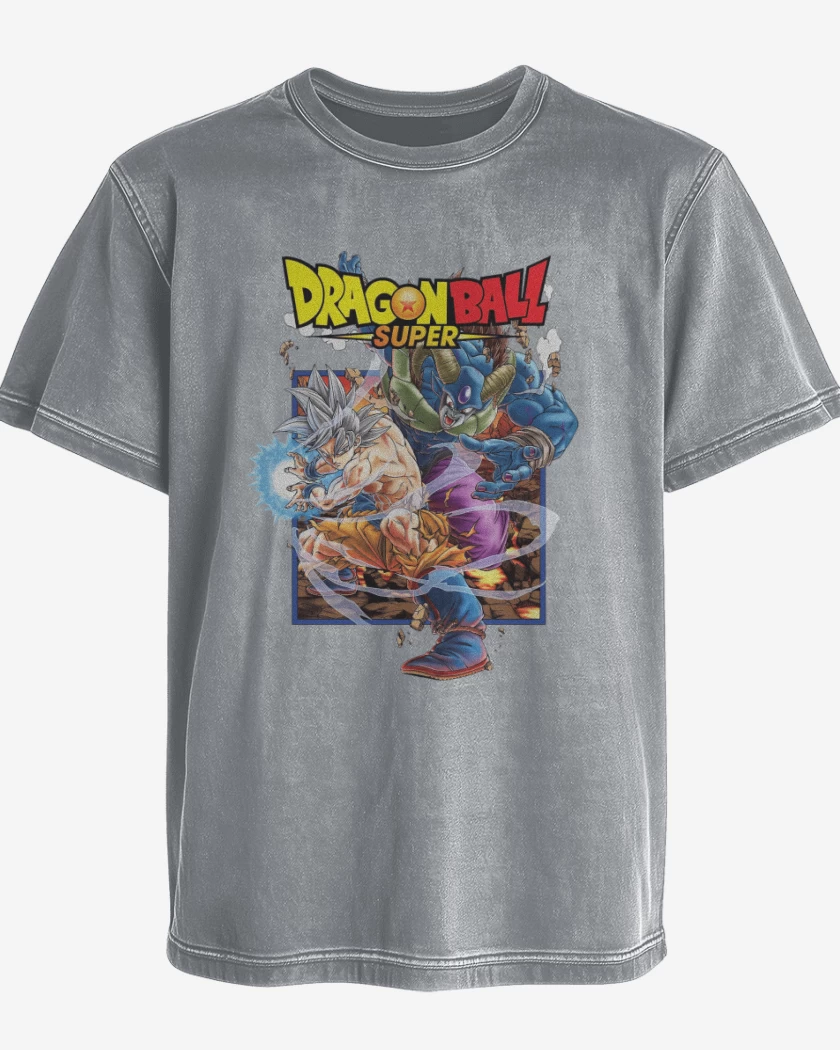 Polera desgastada Goku vs Moro