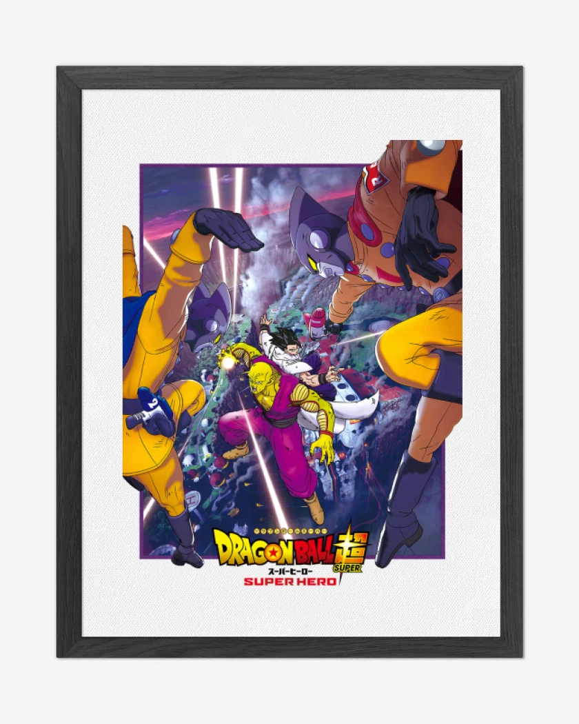 Cuadro decorativo Blanco de Dragon ball Super hero Poster
