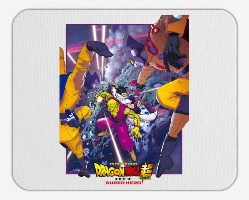 Mousepad Blanco de Dragon ball Super hero Poster