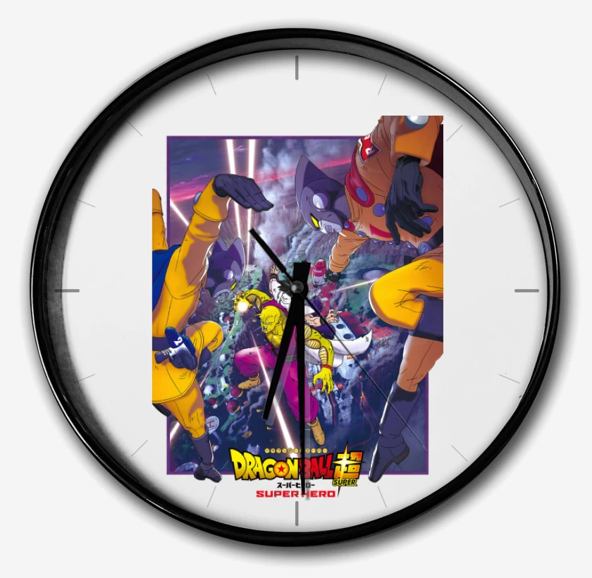 Reloj Blanco de Dragon ball Super hero Poster