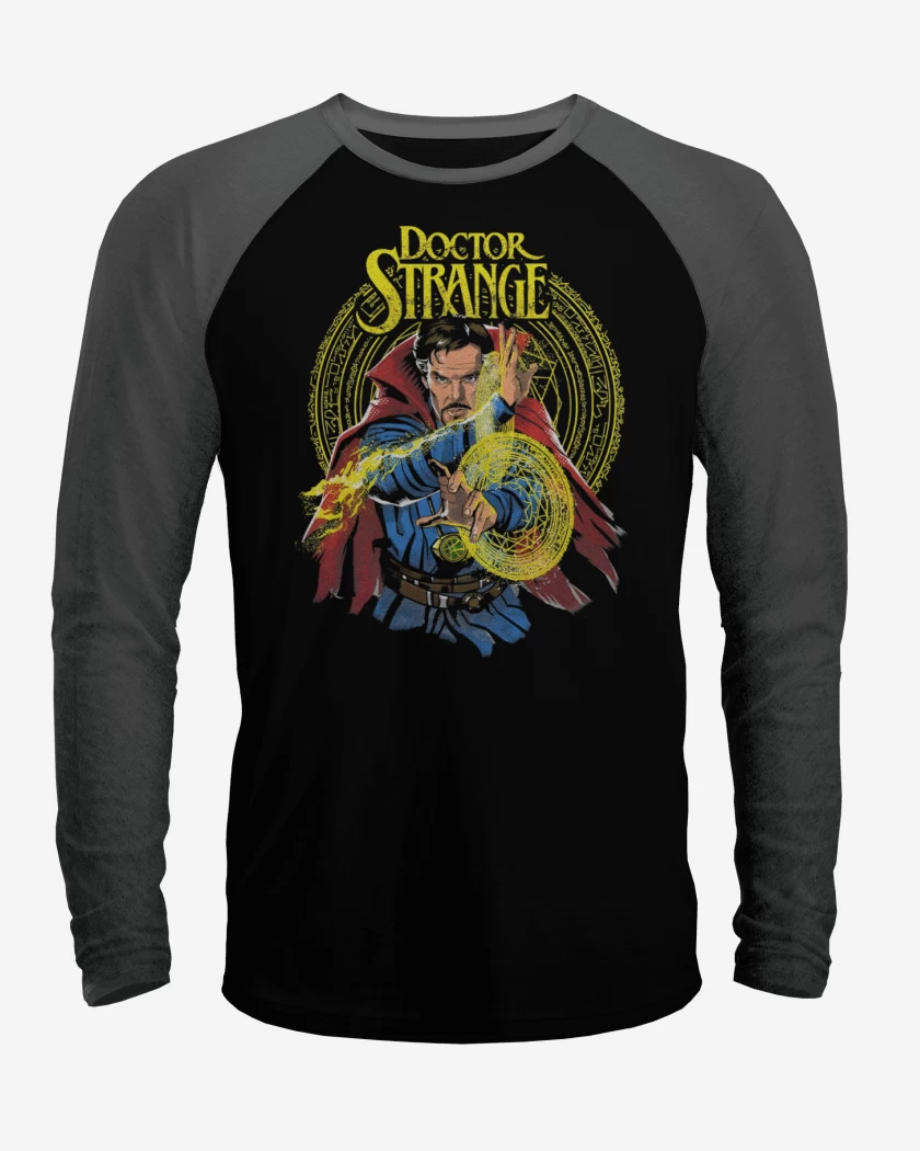 Polera Raglan Negro / Negro Heather de Strange
