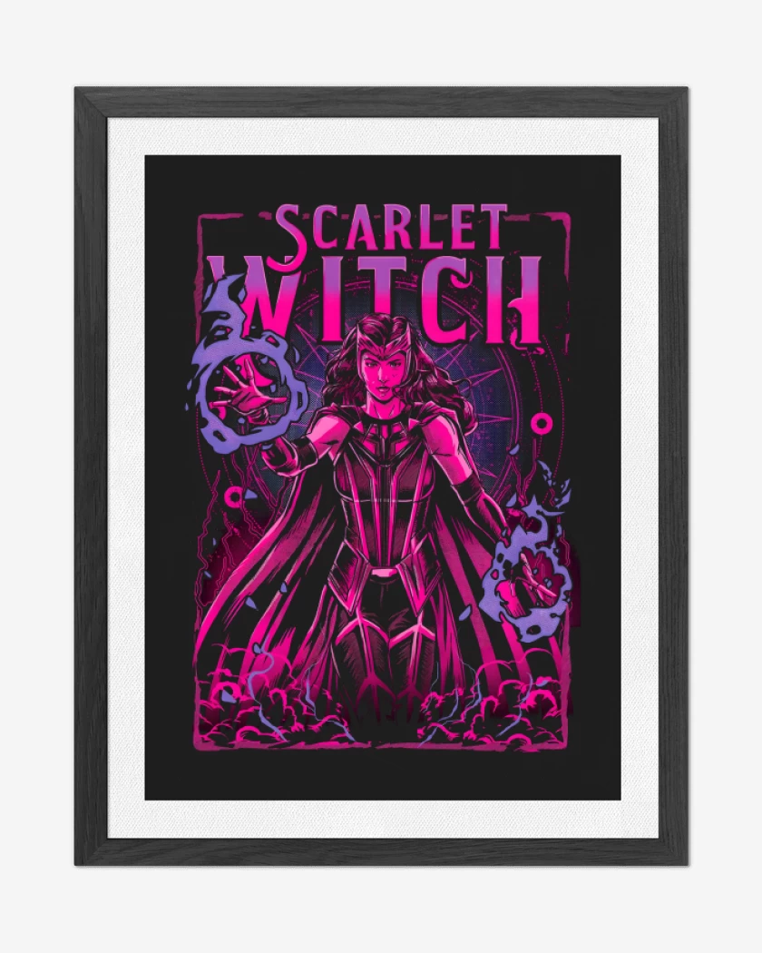 Cuadro decorativo Negro de Scarlet Witch