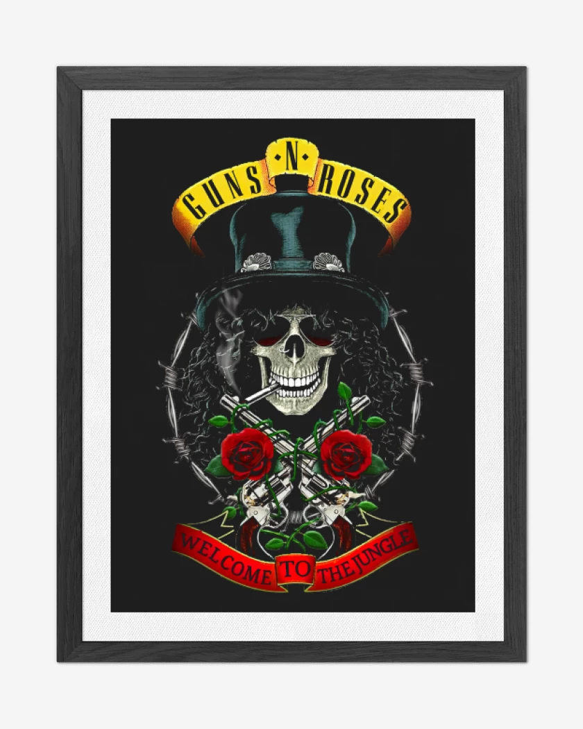 Cuadro decorativo GnR Welcome to the jungle Slash
