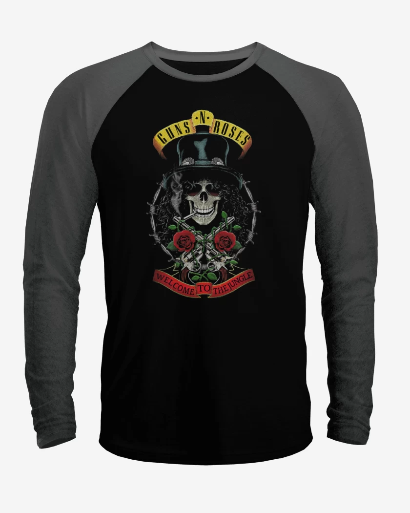 Polera Raglan GnR Welcome to the jungle Slash