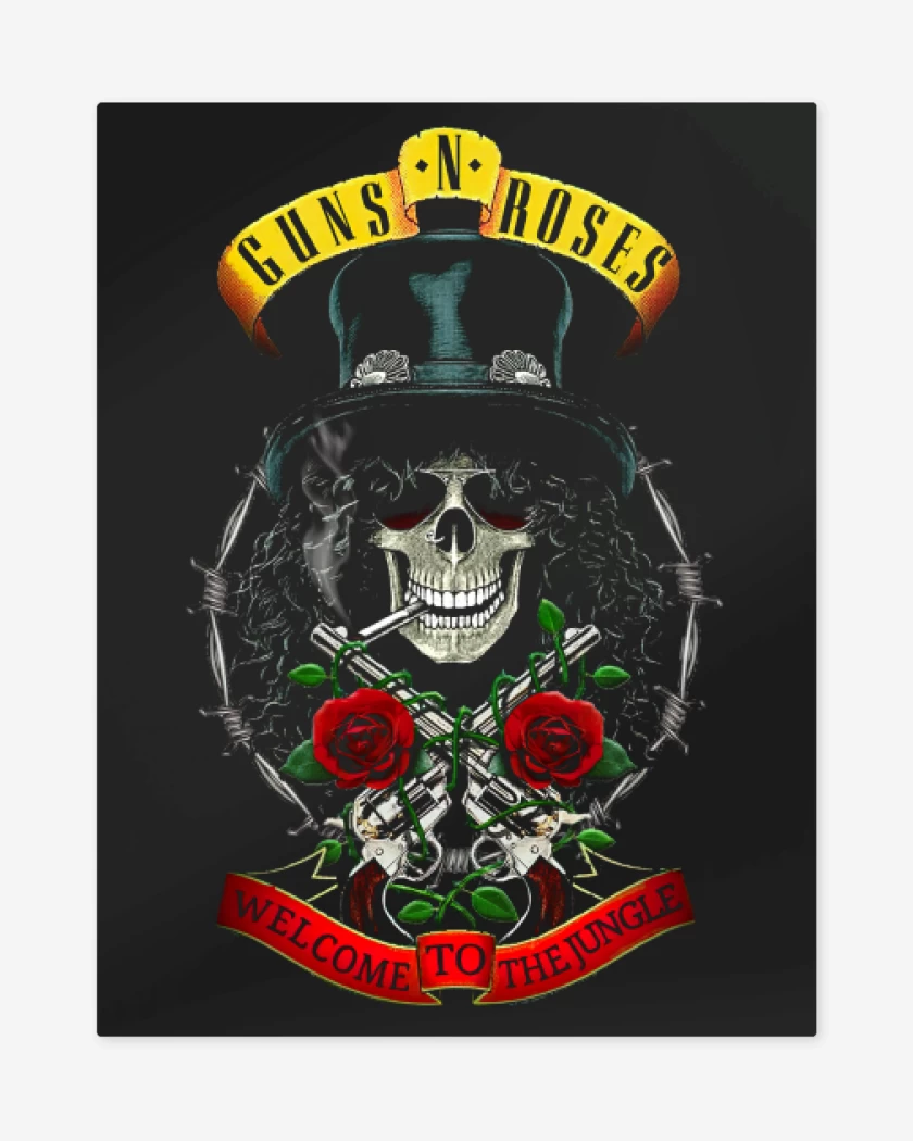 Print metalico GnR Welcome to the jungle Slash