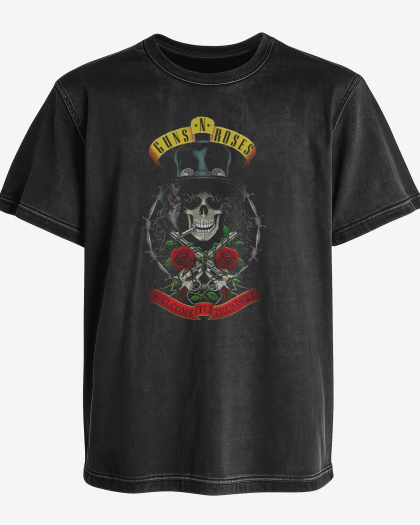 Polera desgastada GnR Welcome to the jungle Slash