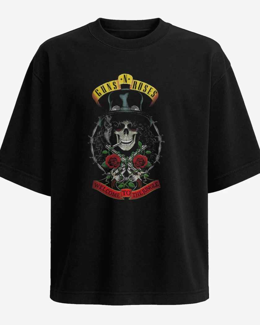 Polera Oversize GnR Welcome to the jungle Slash