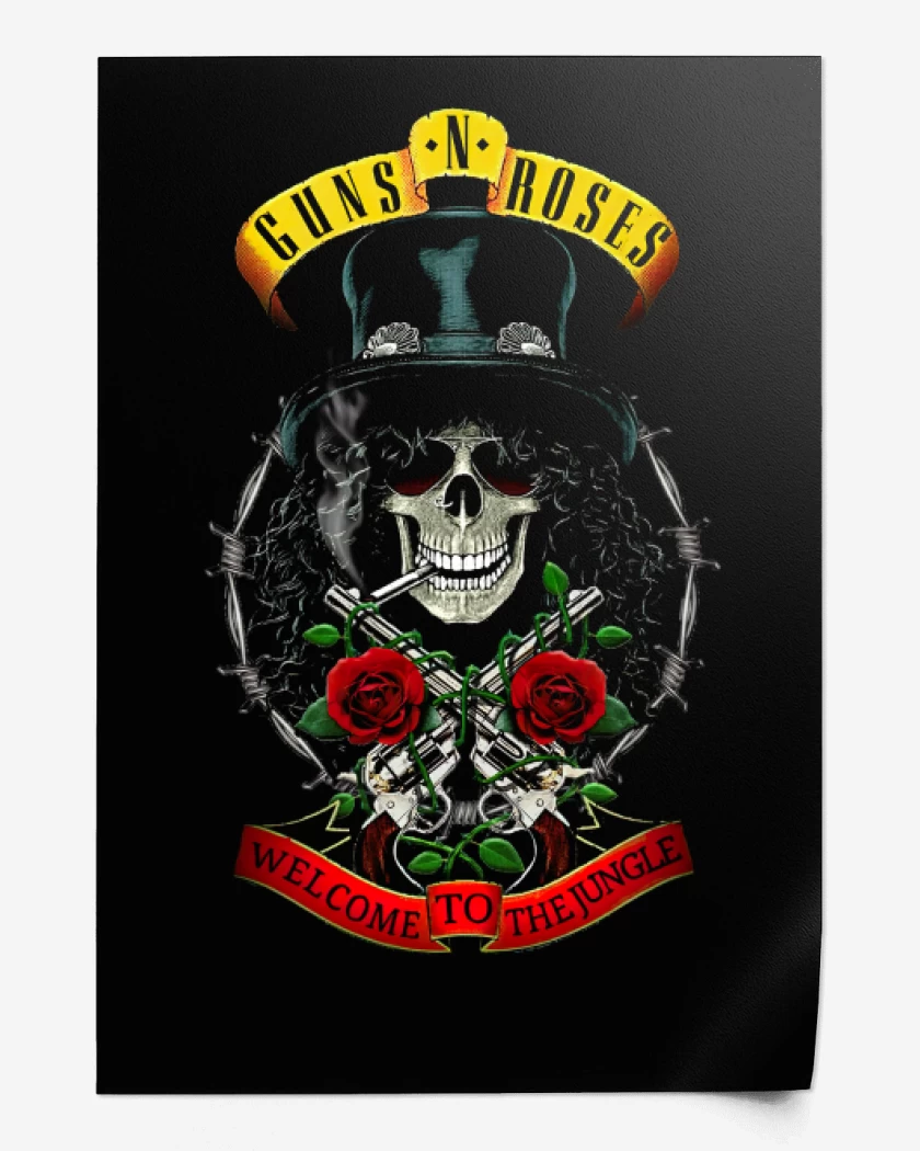 Print GnR Welcome to the jungle Slash