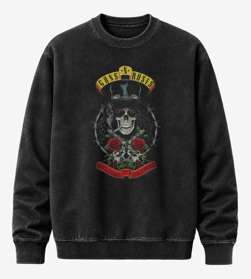 Poleron Polo Acid Wash GnR Welcome to the jungle Slash