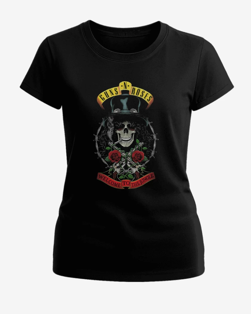 Polera de Mujer GnR Welcome to the jungle Slash
